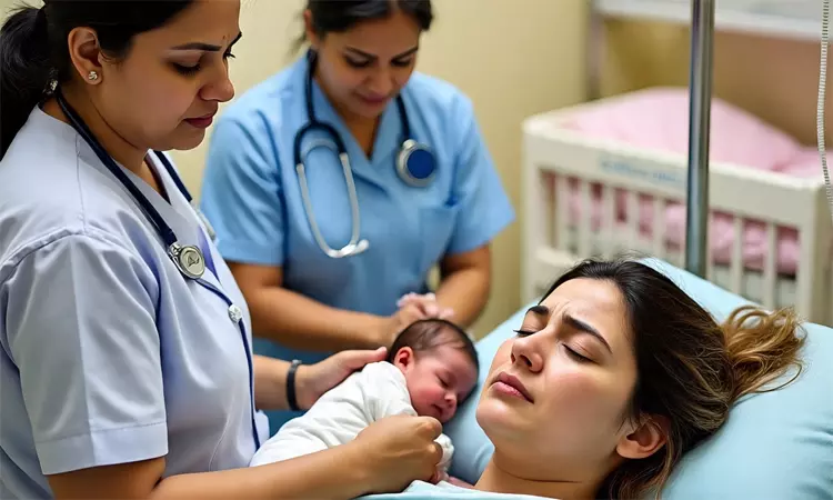 பெண் ஒருவருக்கு ஒரே பிரசவத்தில் மூன்று குழந்தைகள்