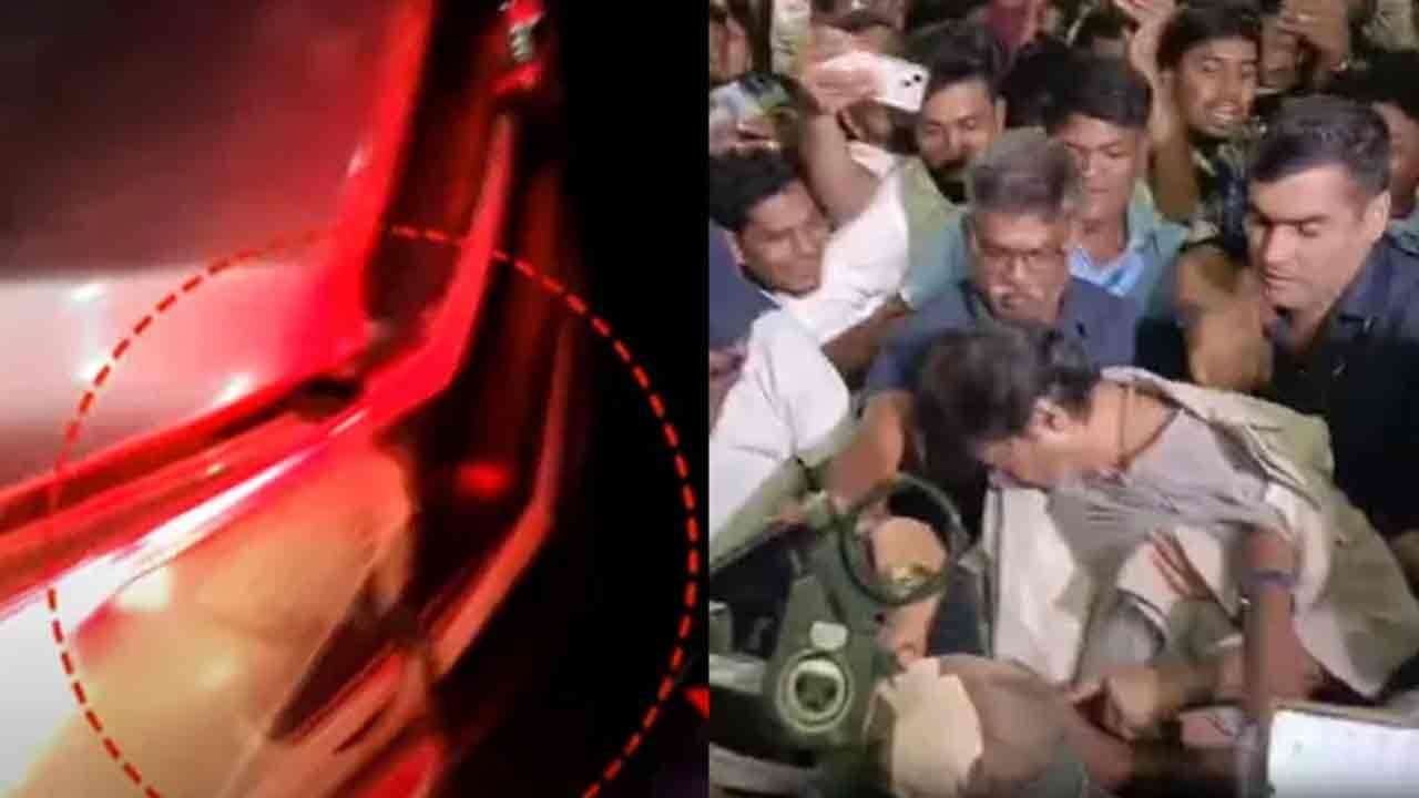 முண்டியடித்த ரசிகர்களால் விபத்தில் சிக்கிய இளைய தளபதி விஜய் கார்