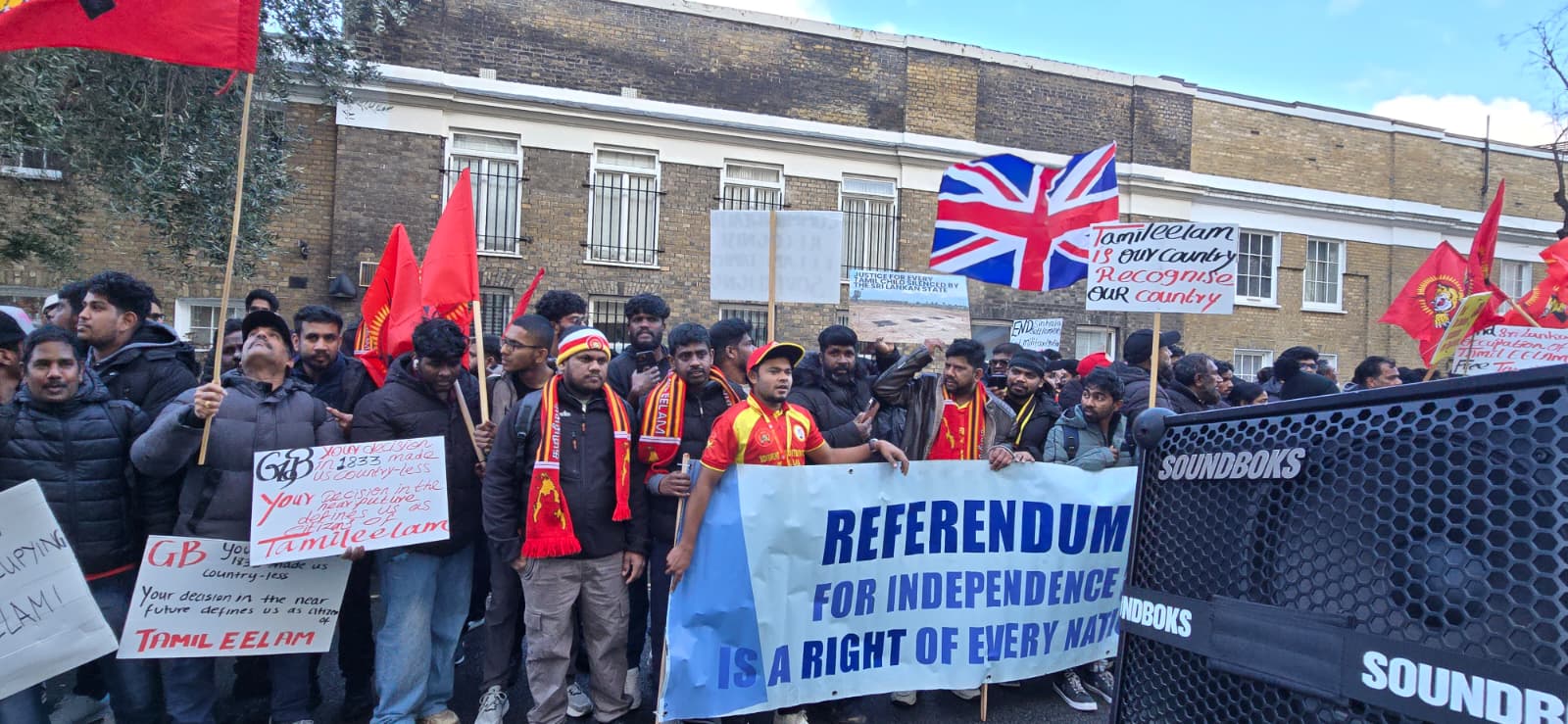 ஈழத்தமிழர்களுக்கு கரிநாள்; லண்டனில் மாபெரும் கண்டன ஆர்ப்பாட்டம்